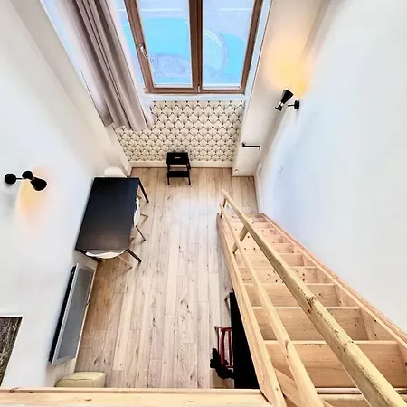 דירה Loft Gare Centre Vue Bastille Parking גרנובל