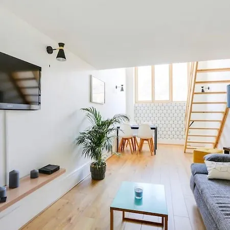 شقة Loft Gare Centre Vue Bastille Parking